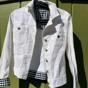 White Bill Blass Jeans Jacket
